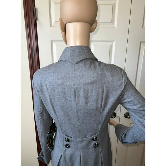 2OH Threads Long Wool Military Jacket Size Small Retail $379 - Picture 6 of 11